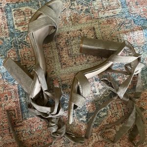 Madden Girl Lace Up Ankle Block heel